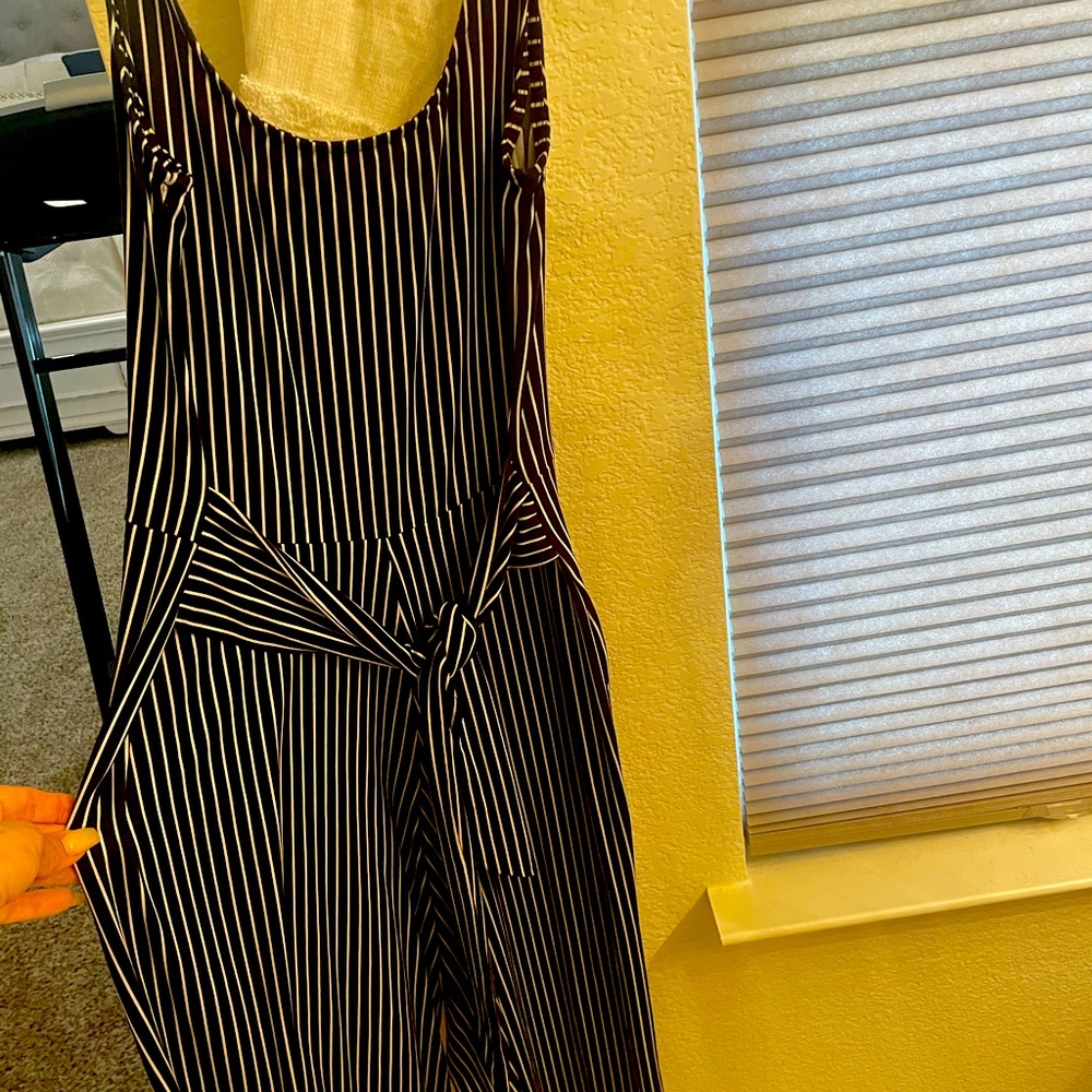 Pinstripe jumpsuit